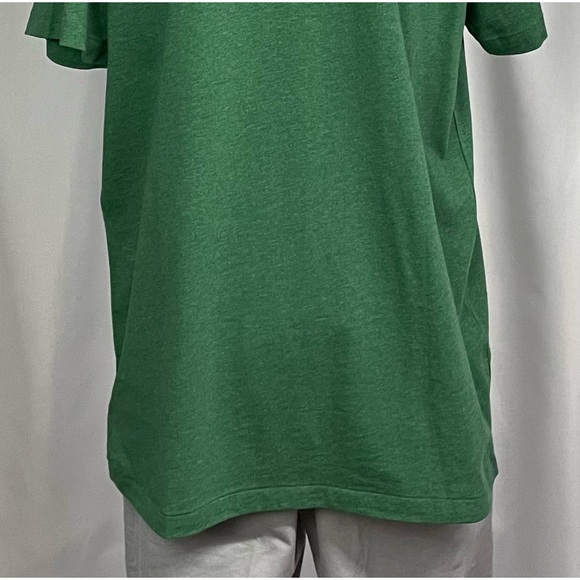 New Large Tall Polo Ralph Lauren Green Shortsleeved Crewneck T-shirt Yellow Man - Picture 4 of 5